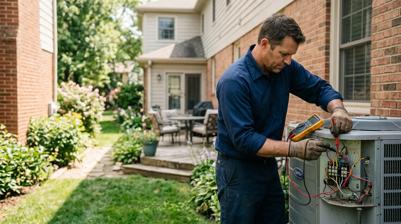 HVAC technician working near Norfolk, MA